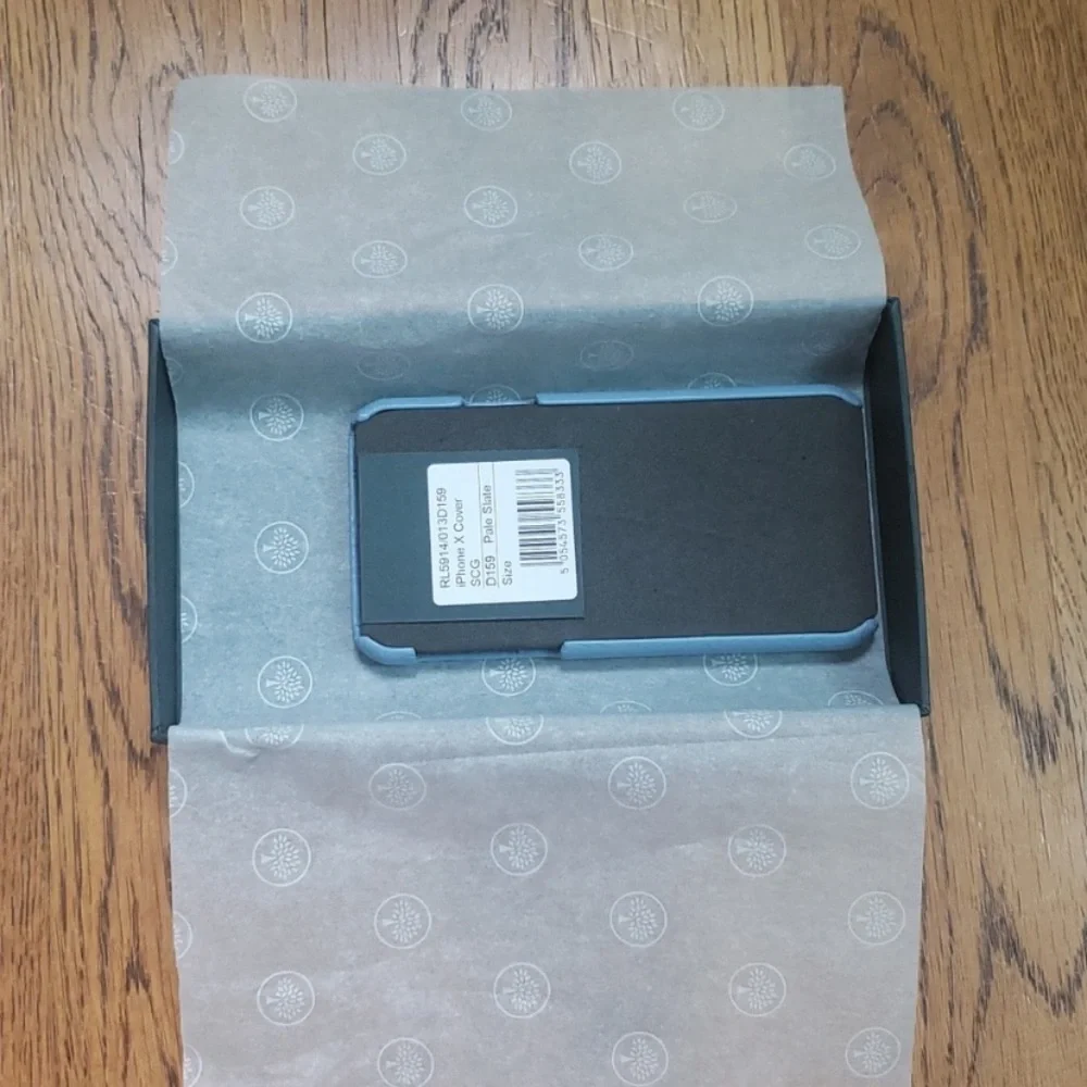 NWT Mulberry iPhone X/XS Cover Pale Slate Color